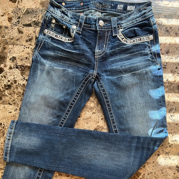 🌸Like New🌸 Miss Me Standard Skinny Stretch Jean Sz 26 - Picture 1 of 7
